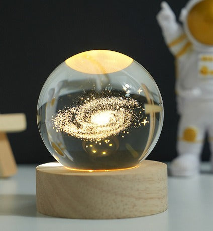 Infinity Glow - Lampara de Cristal 3D