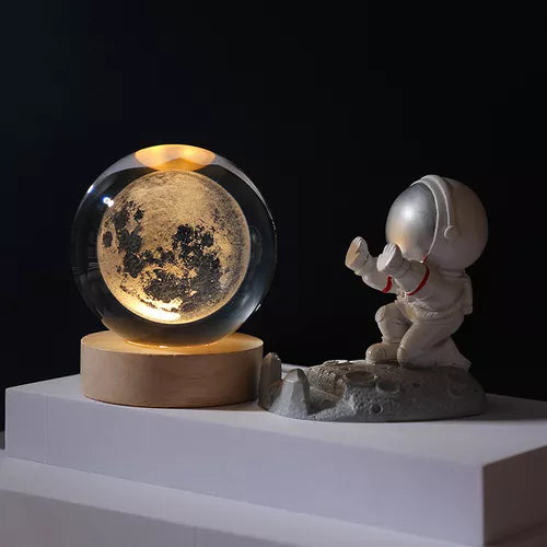 Infinity Glow - Lampara de Cristal 3D