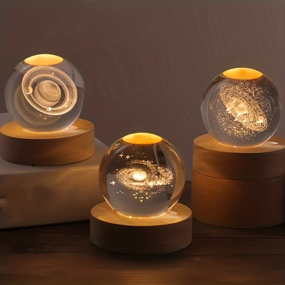 Infinity Glow - Lampara de Cristal 3D