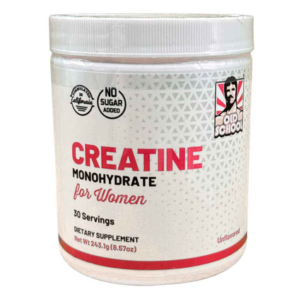 💖 Old School Labs Creatina Monohidratada para Mujeres – 240 g