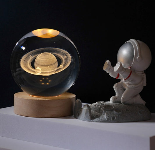 Infinity Glow - Lampara de Cristal 3D